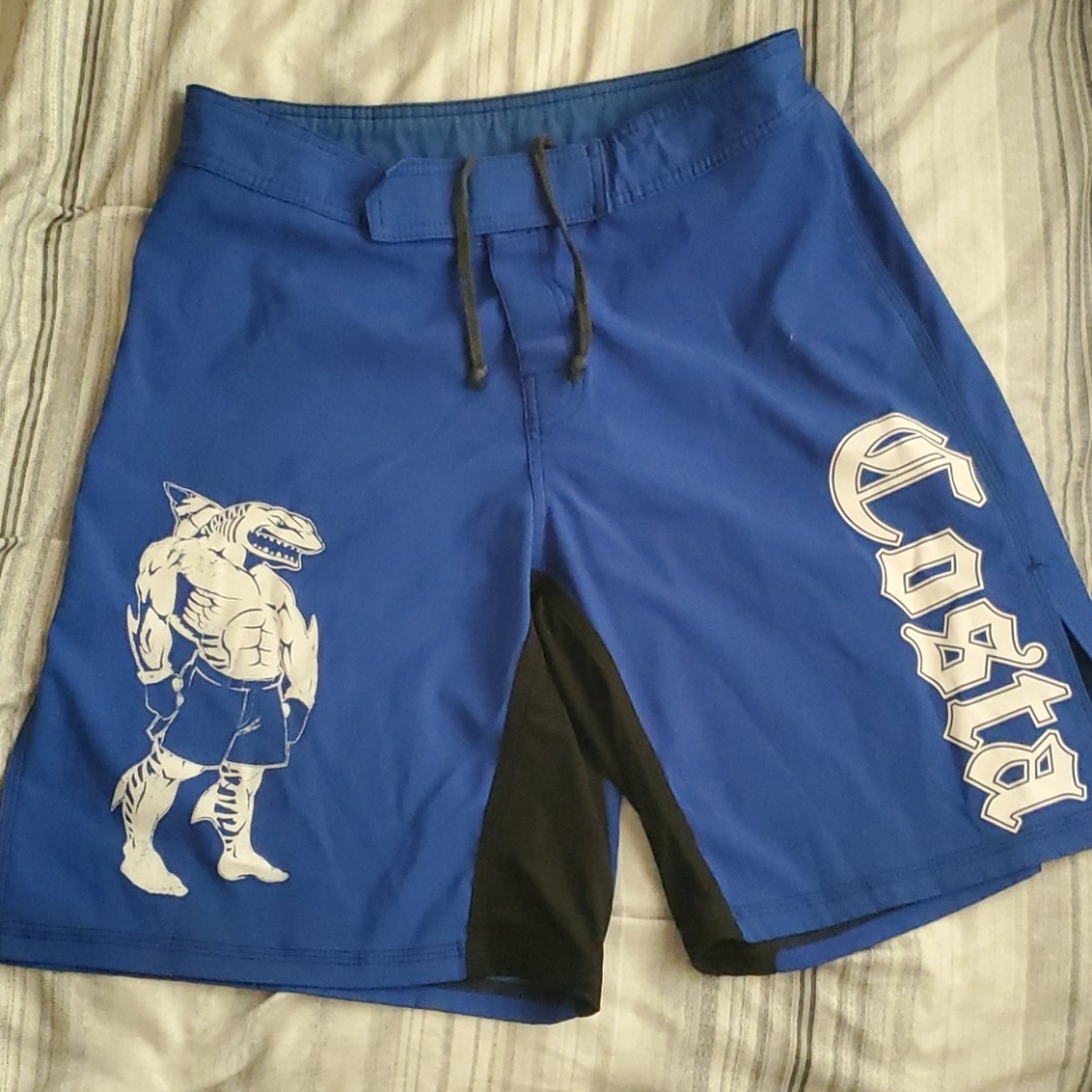 Paulo Costa worn MMA grappling fighting shorts
